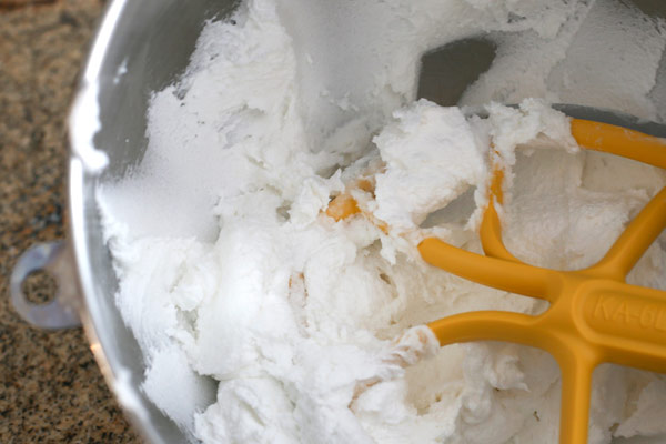 creamed shortening and sugar mixture