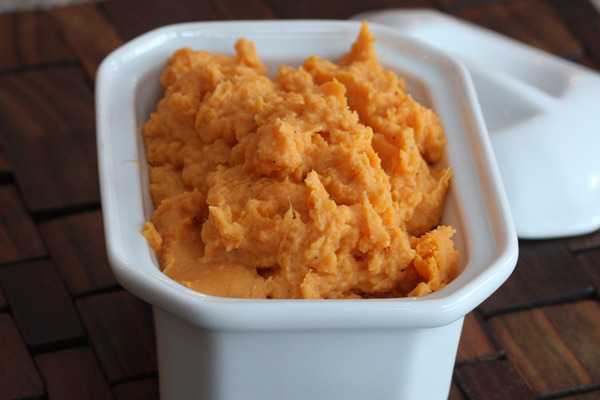 mashed sweet potatoes