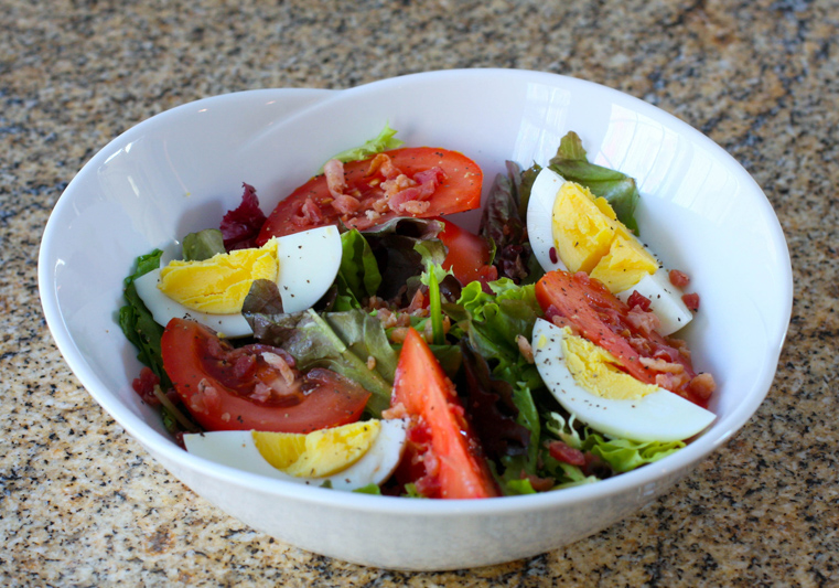 Blt Salad With A Simple Mustard Vinaigrette