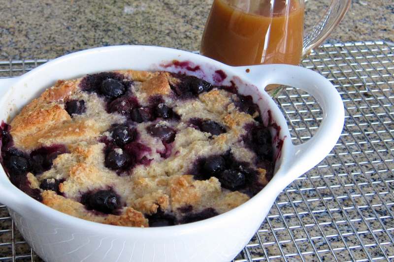 Blueberry Bread Pudding