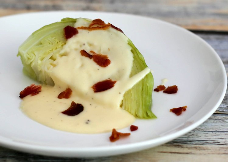 Cabbage With Cheese Sauce and Bacon Recipe