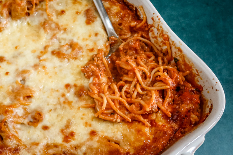 Creamy Spaghetti Casserole Recipe