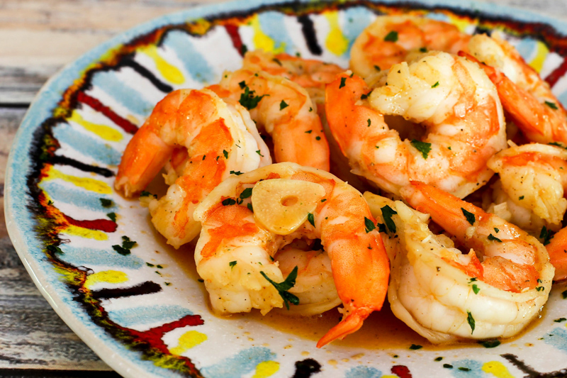 Slow Cooker Shrimp Scampi.