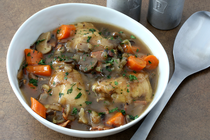Instant Pot chicken stew, French style.