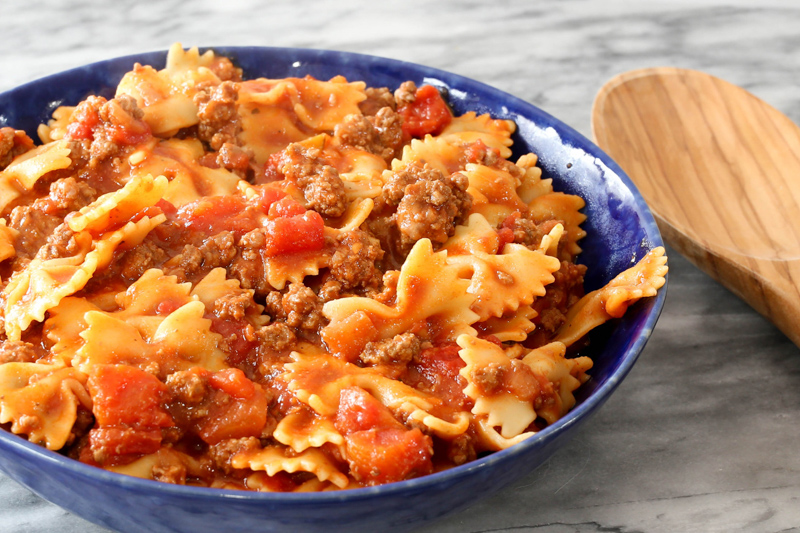 Farfalle And Ground Beef Recipes