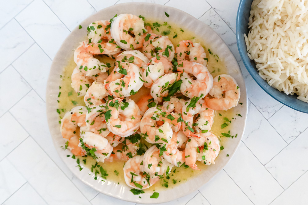 Lemon Garlic Shrimp and Rice Recipe