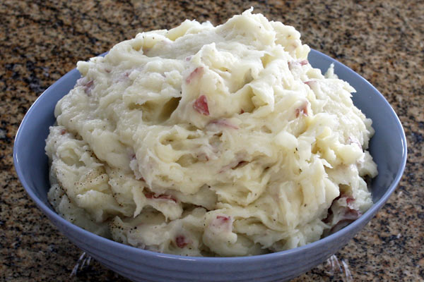 Garlic and olive oil mashed potatoes.