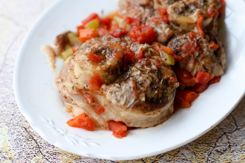 Slow Cooker Veal Shanks Osso Buco
