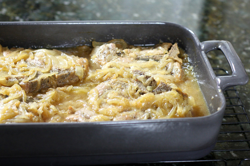 Baked Pork Chops With Sauerkraut