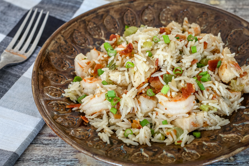 Rice, Shrimp, and Chicken Pilaf Recipe