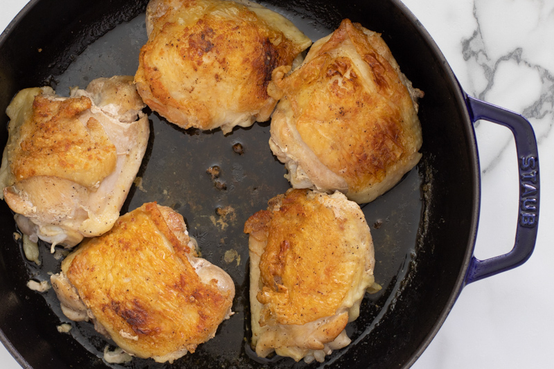 Skillet Harissa Chicken Thighs Recipe