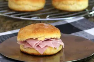 angel biscuits with ham filling