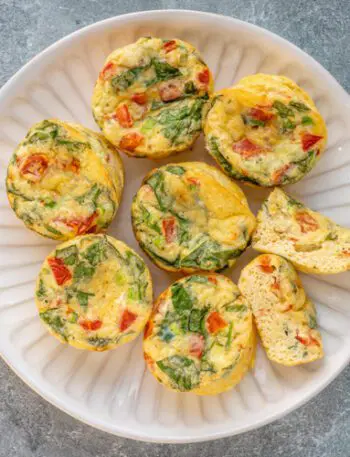 adaptable egg bites on a serving plate