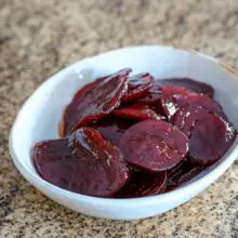 sweet and tangy beets