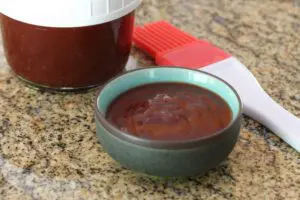 molasses barbecue sauce in a small bowl