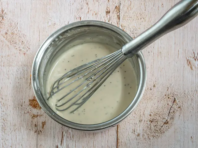 Preparing dressing for coleslaw