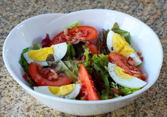 blt salad with hard boiled eggs