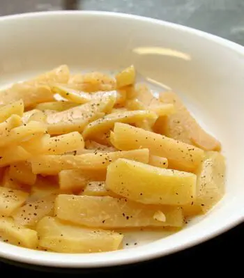 kohlrabi in a serving dish