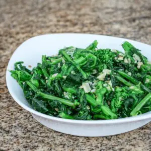 broccoli rabe in a serving dish