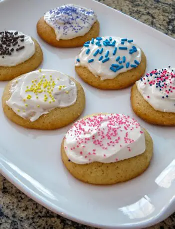 brown sugar drop cookies with icing