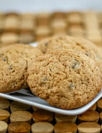 brown sugar sour cream cookies on a plate