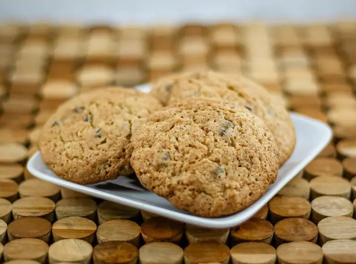 brown sugar sour cream cookies on a plate