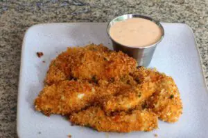 buffalo mayonnaise shown with chicken tenders