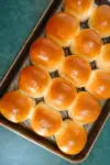 Homemade dinner rolls, perfectly baked.