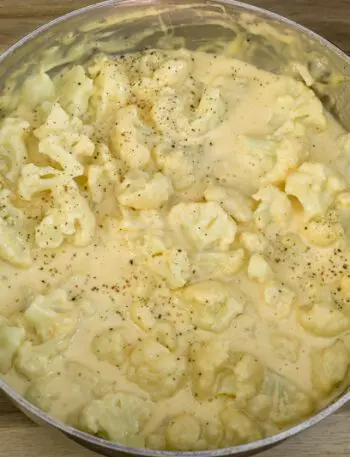 cauliflower "faux" macaroni and cheese