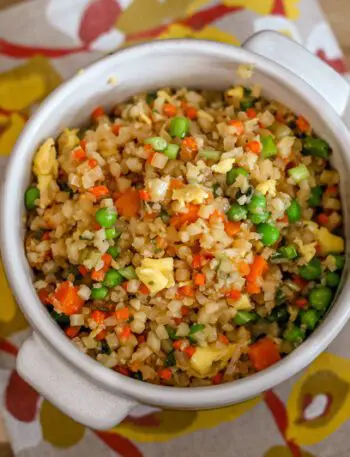 cauliflower fried "rice"