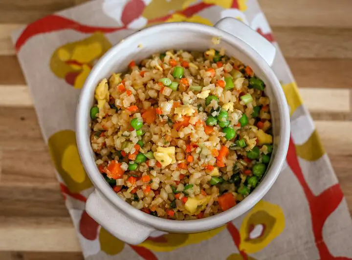 cauliflower fried "rice"