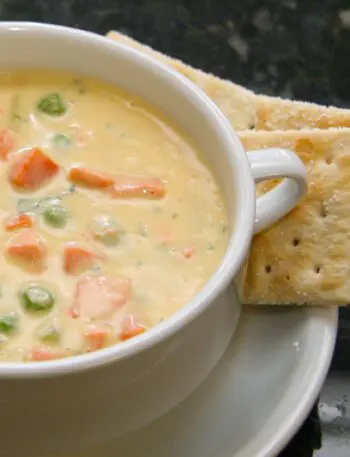 salmon chowder made with fresh salmon