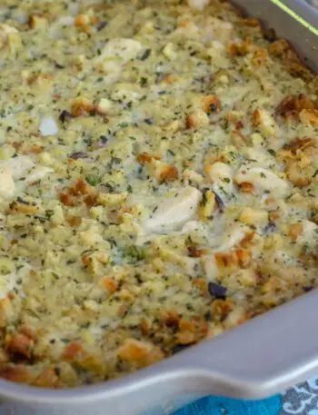 chicken and cornbread dressing casserole