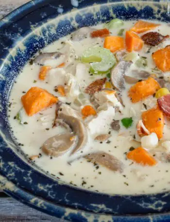 chicken and sweet potato chowder