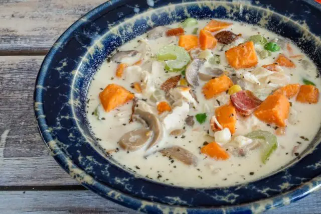 chicken and sweet potato chowder