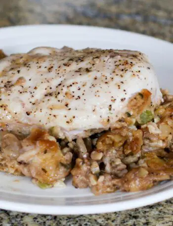 chicken breasts stuffed with walnut dressing