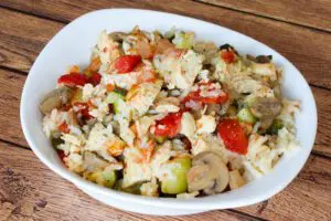 chicken and rice casserole with zucchini