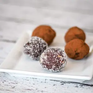 chocolate truffles with bourbon and pecans