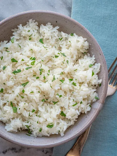 bowl of cooked rice