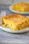 cornbread casserole serving