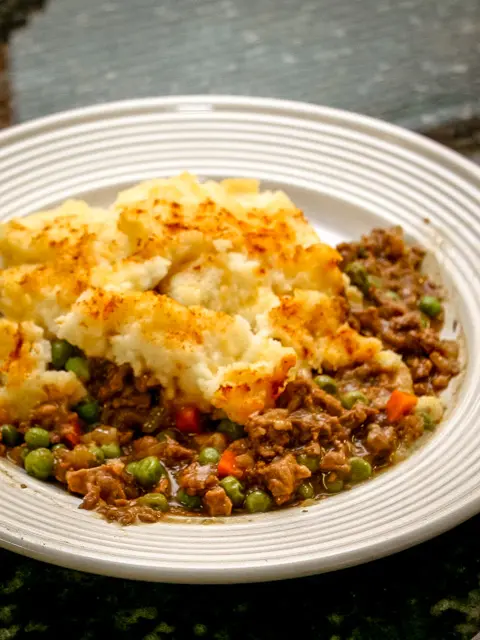 cottage pie on a plate