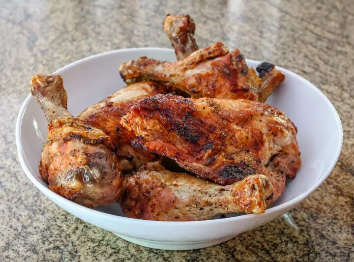 easy grilled chicken in a bowl