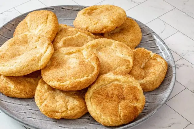 gluten-free snickerdoodles on a plate