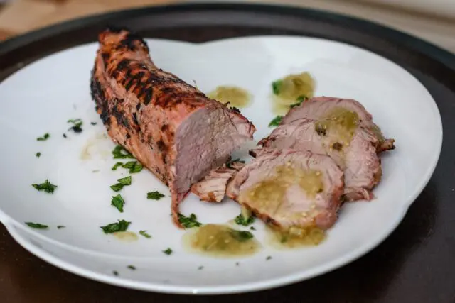 grilled pork tenderloin with salsa verde