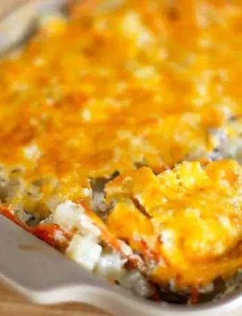 ground beef and potato casserole