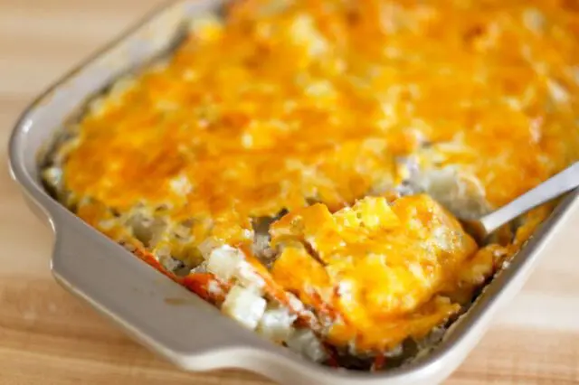 ground beef and potato casserole