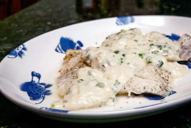 haddock newburg on a platter