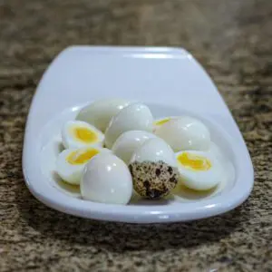 hard boiled quail eggs