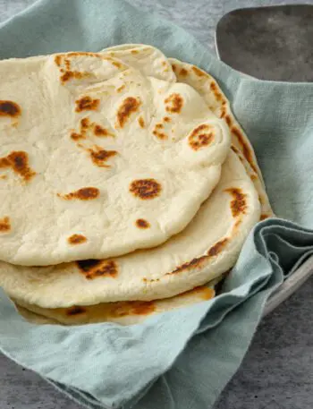 homemade naan bread