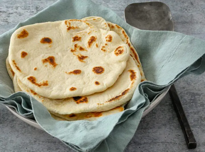 homemade naan bread